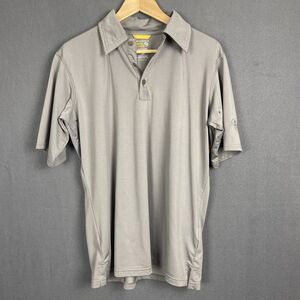 Mountain Hardware Polo Shirt Mens Gray Golf Medium